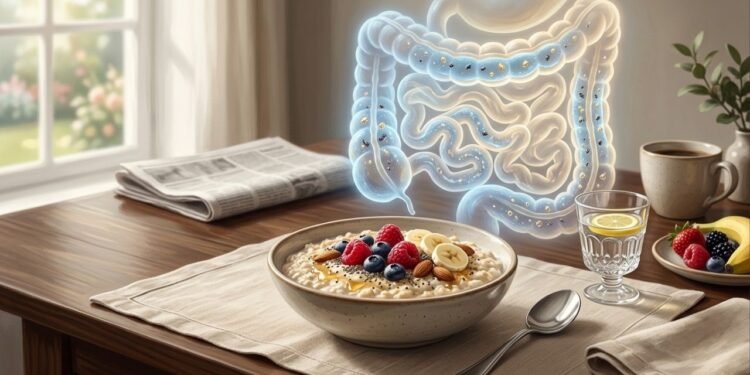 O que o consumo de aveia no café da manhã faz no intestino e nos níveis de colesterol