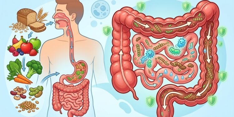 Os alimentos que ajudam a saúde do cólon: como eles alimentam as bactérias intestinais e por que a fibra ainda é a base de tudo