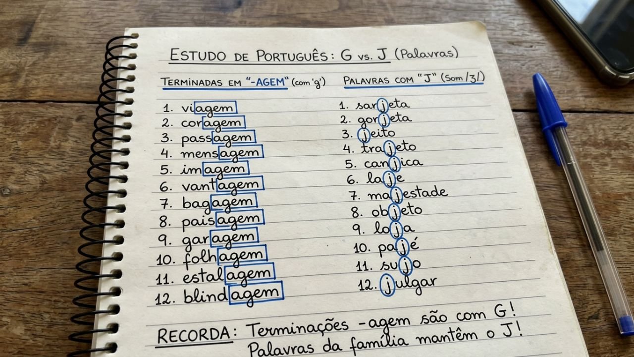 Palavras com G e J