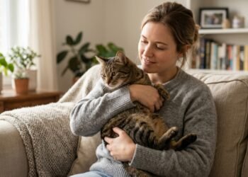O jeito de pegar seu gato no colo que pode deixá-lo mais calmo e menos propenso a arranhar