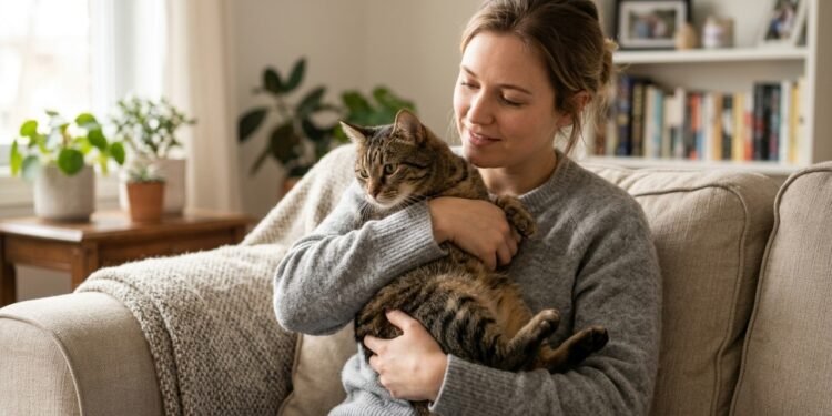 O jeito de pegar seu gato no colo que pode deixá-lo mais calmo e menos propenso a arranhar