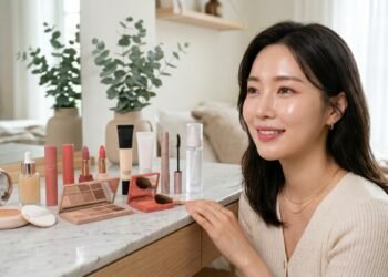 Maquiagem soft glam coreana com produtos nacionais acessíveis e acabamento luminoso