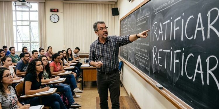 Ratificar ou retificar