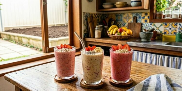 As 3 vitaminas caseiras para começar o dia com mais energia sem exagerar no café