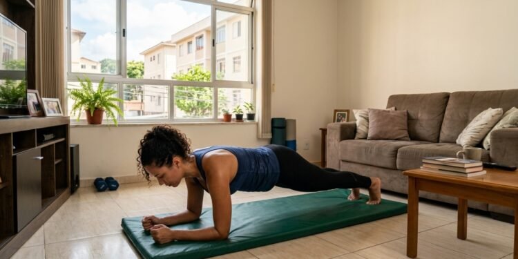 Os 5 melhores exercícios para fortalecer o abdômen sem sair de casa