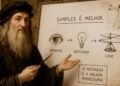 Leonardo da Vinci, gênio renascentista, disse: “A simplicidade é o último grau de sofisticação”, um ensinamento sobre aprender com profundidade