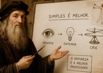 Leonardo da Vinci, gênio renascentista, disse: “A simplicidade é o último grau de sofisticação”, um ensinamento sobre aprender com profundidade