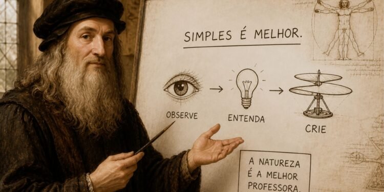 Leonardo da Vinci, gênio renascentista, disse: “A simplicidade é o último grau de sofisticação”, um ensinamento sobre aprender com profundidade