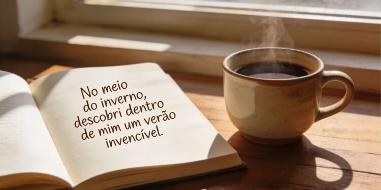Albert Camus afirmou: “No meio do inverno, descobri dentro de mim um verão invencível”, uma frase sobre resistência silenciosa