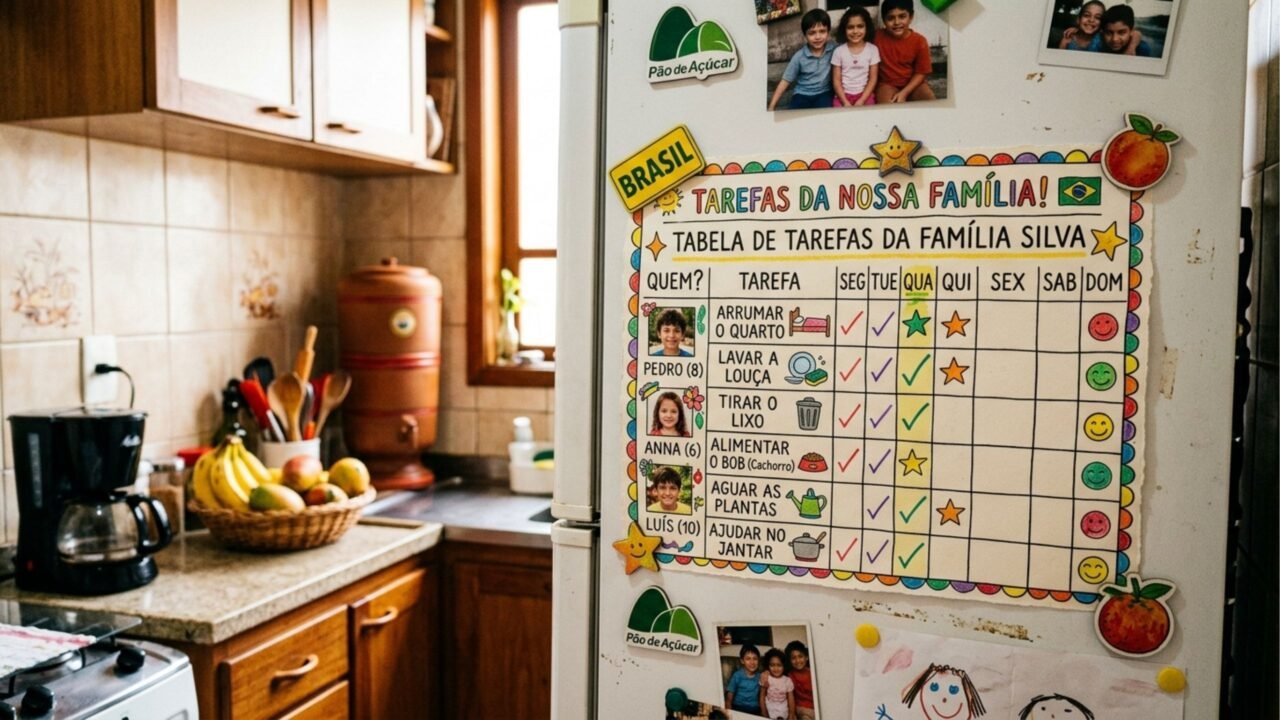 Psicólogos elaboraram uma lista de tarefas domésticas para crianças de acordo com a idade