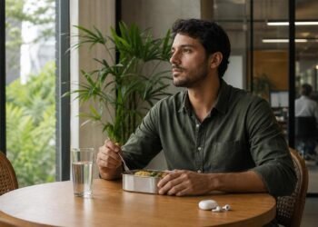 A psicologia revela que pessoas que comem sempre sozinhas no trabalho não são antissociais: muitas vezes estão protegendo a única hora de silêncio que têm no dia inteiro
