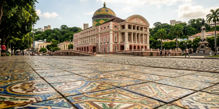 No Amazonas, a "Paris dos Trópicos" tem uma ópera de Art Noveau com 36 mil cerâmicas francesas no meio da maior floresta tropical do planeta