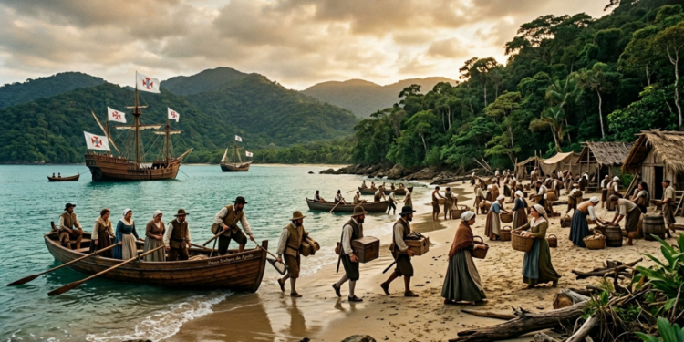 Há quase 500 anos, em 1532, cerca de 400 pessoas desembarcaram e fundaram a primeira vila do Brasil, onde nasceu a democracia nas Américas