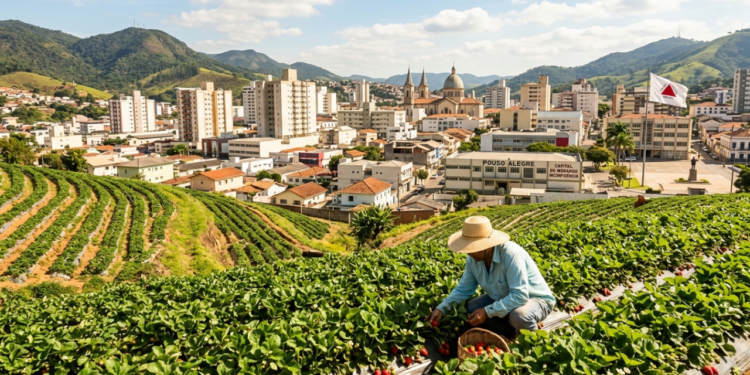 A cidade que participou de um dos projetos políticos mais antigos do Brasil hoje encanta com plantações de morango