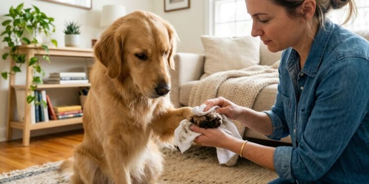 Muitas vezes, o cachorro não lambe a pata por coceira, mas sim para tentar massagear uma área que apresenta dor interna ou desconforto articular.