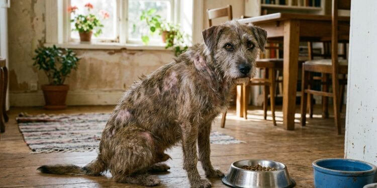A queda de pelo excessiva muitas vezes indica que o organismo do animal está priorizando funções vitais em detrimento da estética e proteção da derme