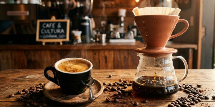café coado ou expresso