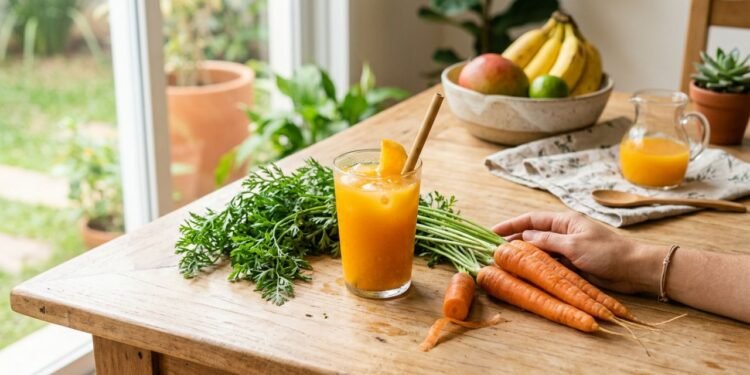 A cenoura é conhecida principalmente pelo alto teor de betacaroteno, pigmento que o corpo transforma em vitamina A