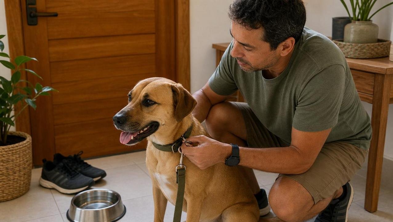 Rituais previsíveis com o pet reforçam calma, vínculo e rotina diária.