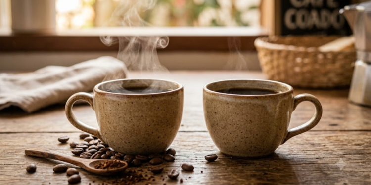 diferença entre café comum e descafeinado
