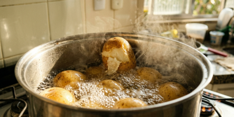 Poucas pessoas sabem por que a casca da batata gruda na panela depois do cozimento