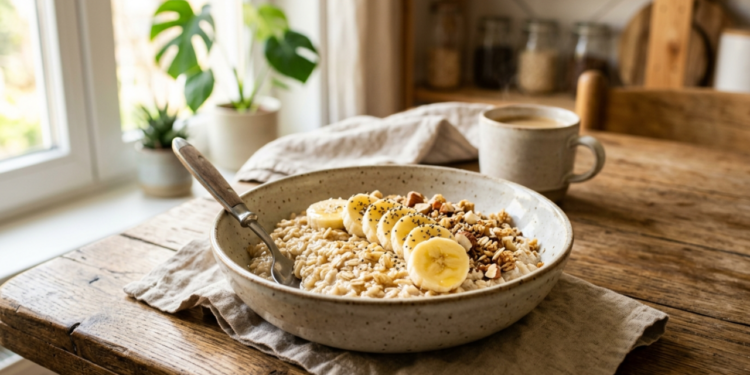 A banana com aveia pode promover uma saciedade parecida com a de cafés da manhã muito mais calóricos