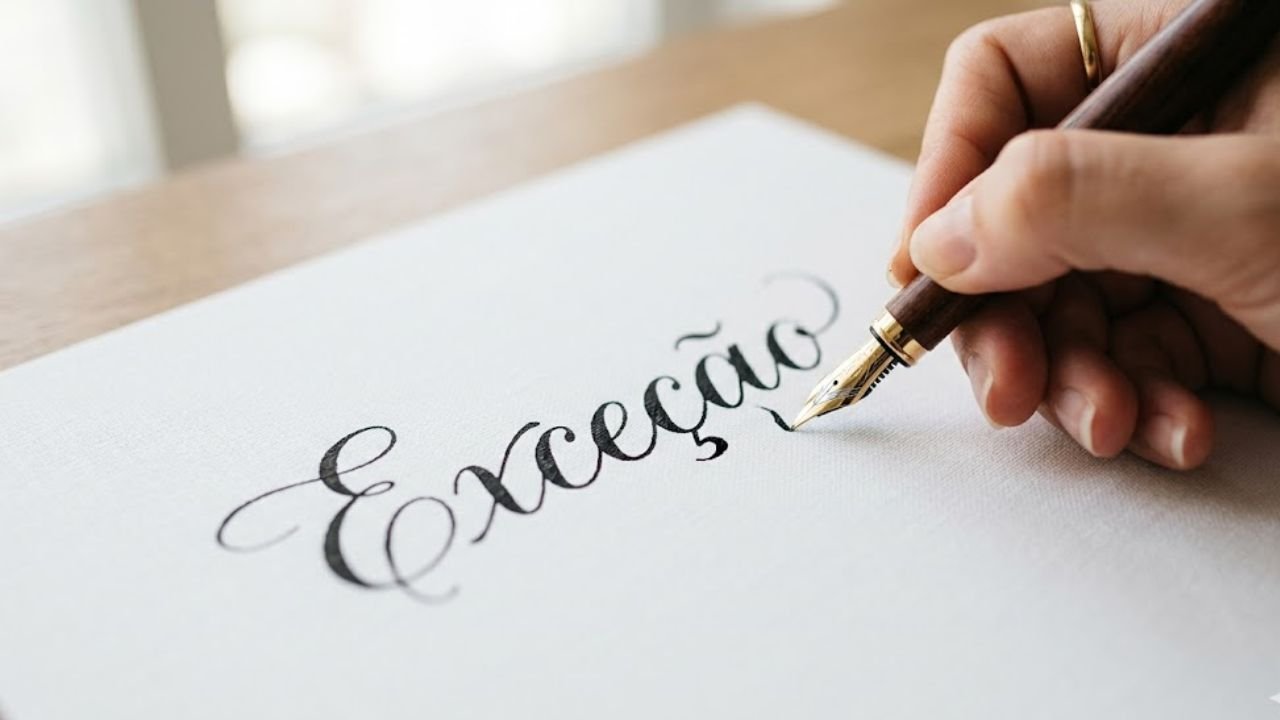 escrever exceção corretamente