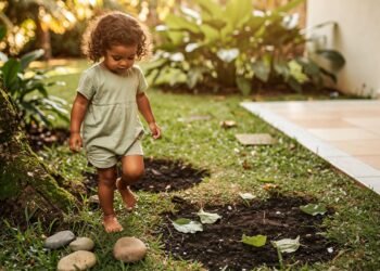 Estudos mostram que crianças que andavam descalças no quintal estavam desenvolvendo o que hoje é chamado de regulação sensorial avançada