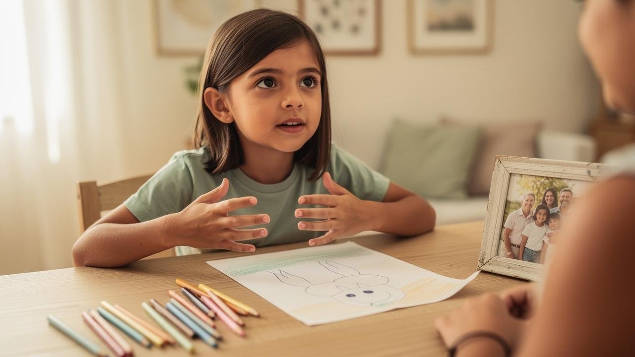 O reconto infantil revela memória, sequência e inteligência narrativa em desenvolvimento.