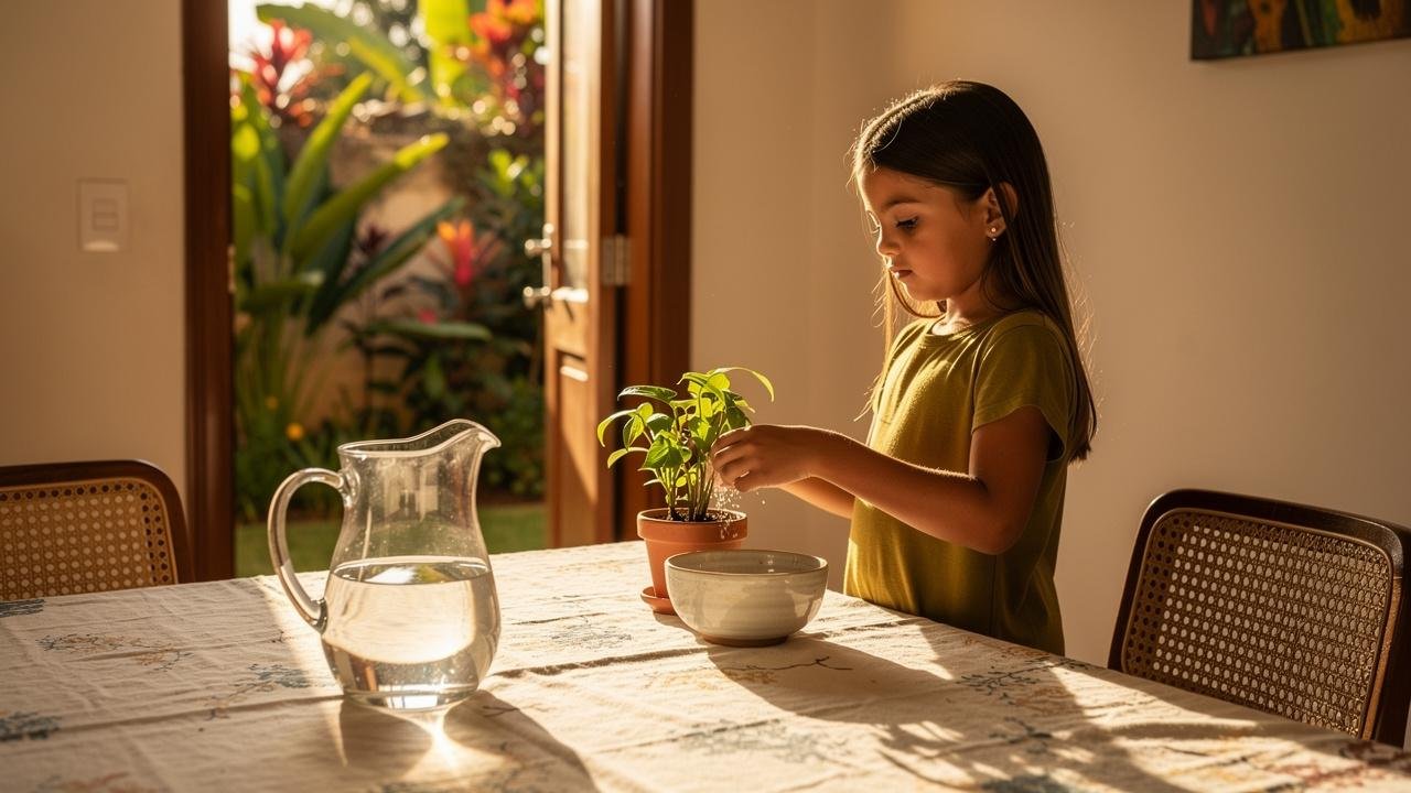 Participar de pequenas tarefas estimula autonomia, atenção e vínculos familiares.