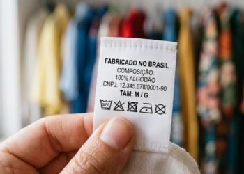 etiqueta de roupa