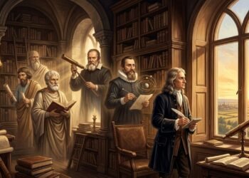 Isaac Newton, ao comentar ideias de Robert Hooke e outros antecessores, disse: "Se eu vi mais longe, foi por estar de pé sobre ombros de gigantes."