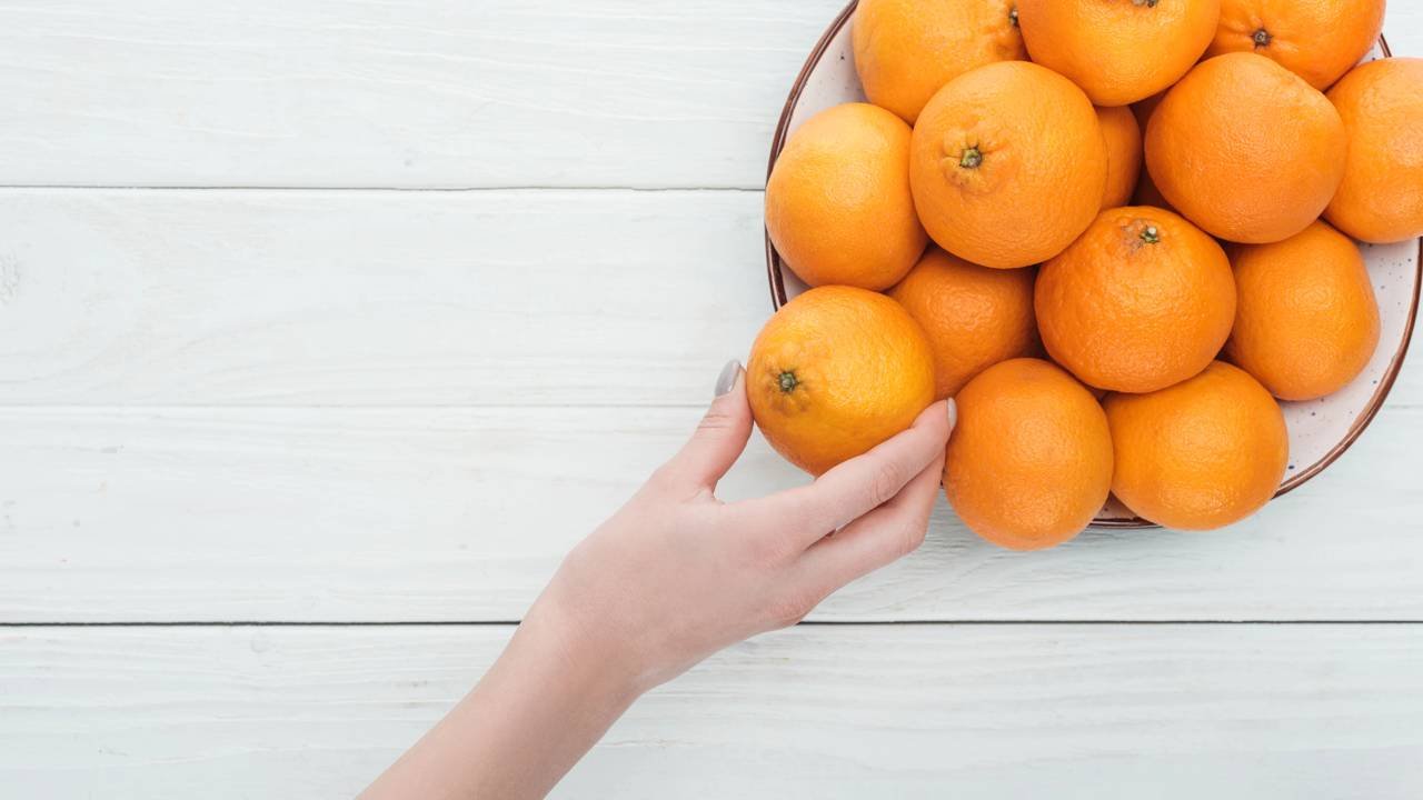 cascas de laranja
