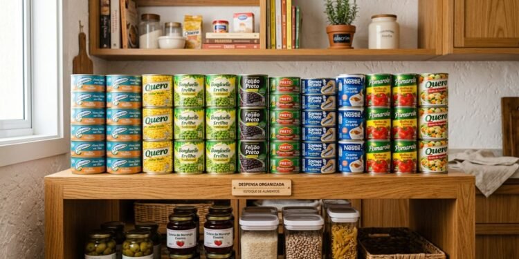 A palavra-chave central aqui é latas de conserva, e os círculos que aparecem nesses recipientes são conhecidos na indústria como reforços ou nervuras.