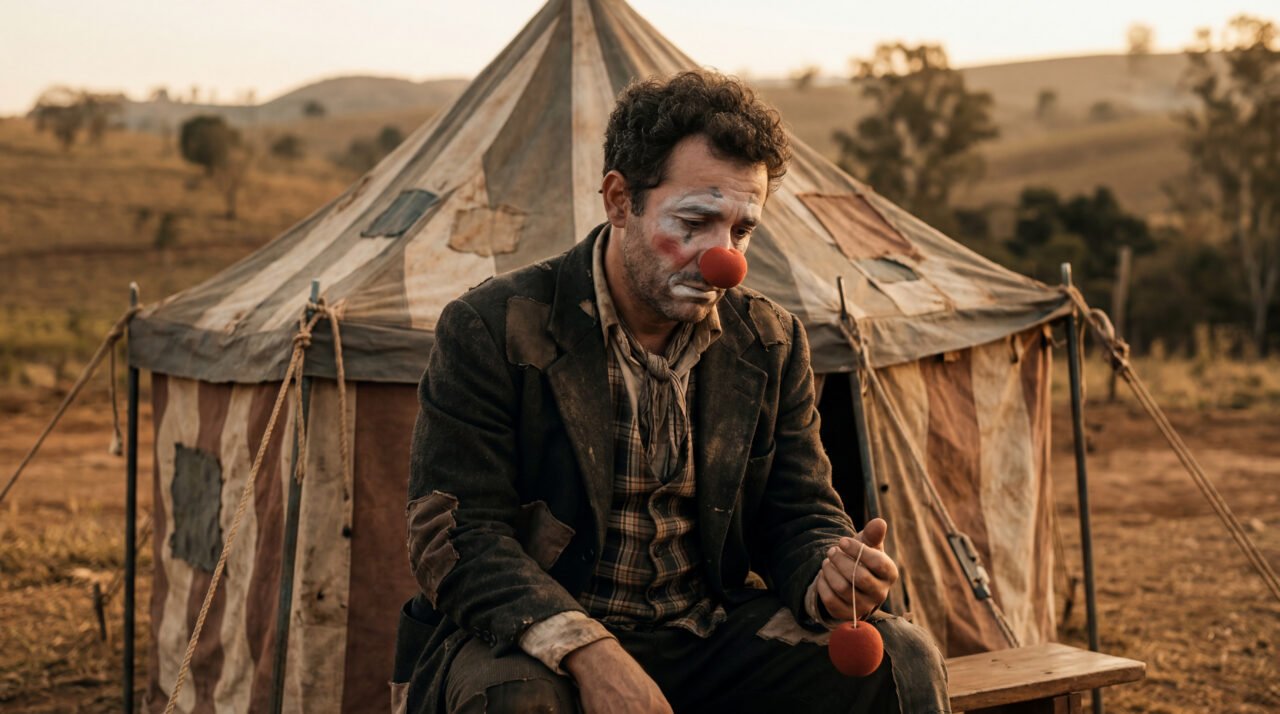 Selton Mello como Benjamin em O Palhaço (2011), dirigido pelo próprio ator. Foto: Divulgação / Downtown Filmes