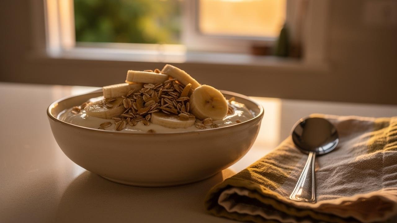 Combinação com iogurte e aveia reforça a alimentação noturna equilibrada