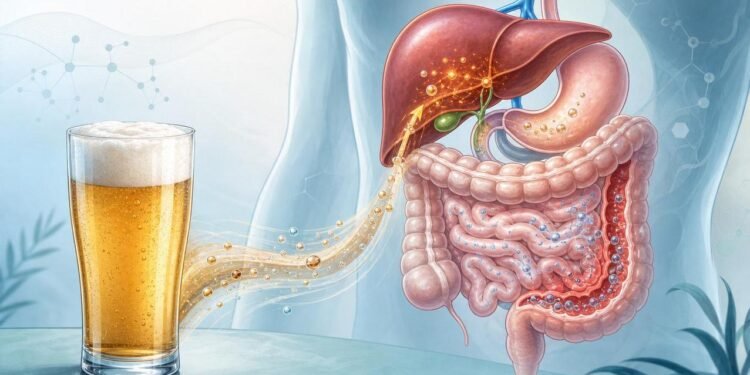 O que a cerveja gelada faz no intestino e também no fígado humano