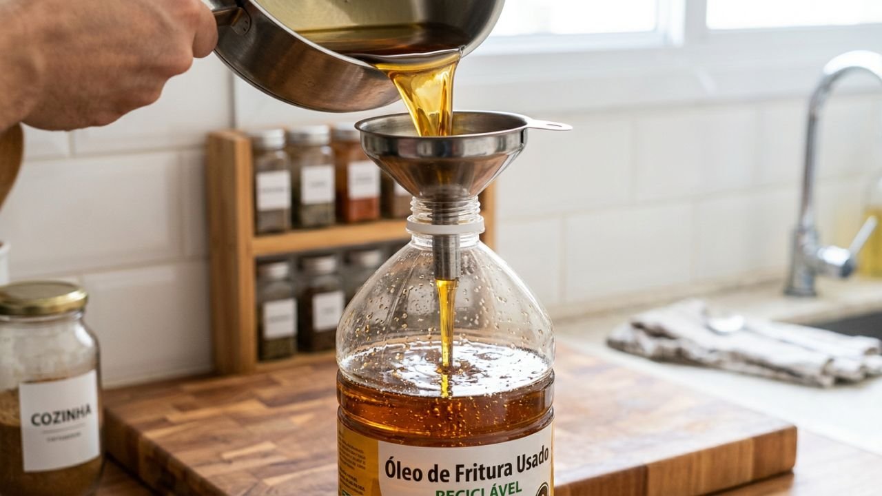 óleo na pia