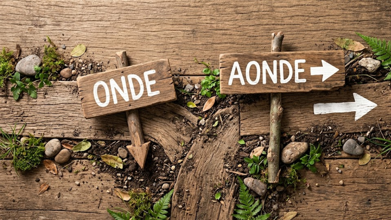 onde e aonde
