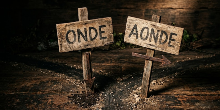 onde e aonde