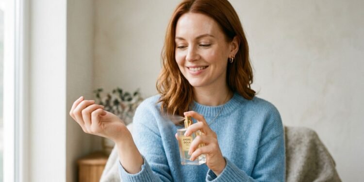 Ao aplicar este perfume em pontos de pulsação, a projeção olfativa se torna mais equilibrada e envolvente