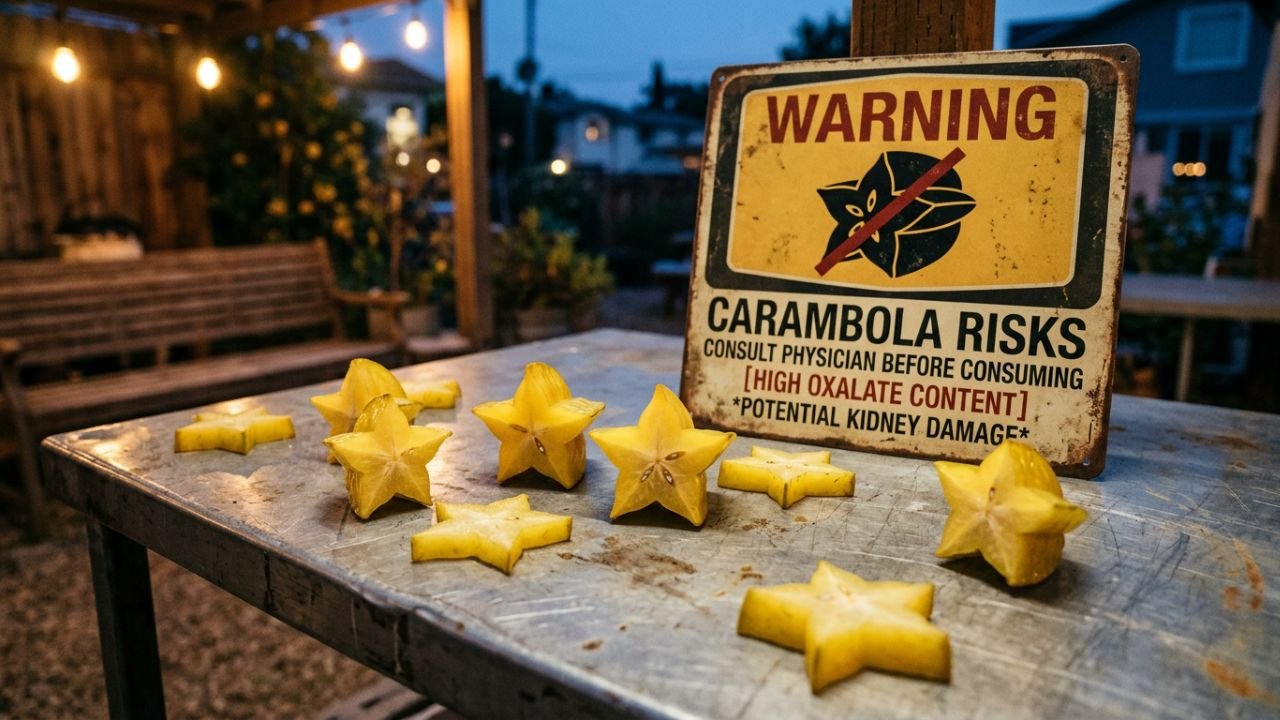 perigos da carambola nos rins