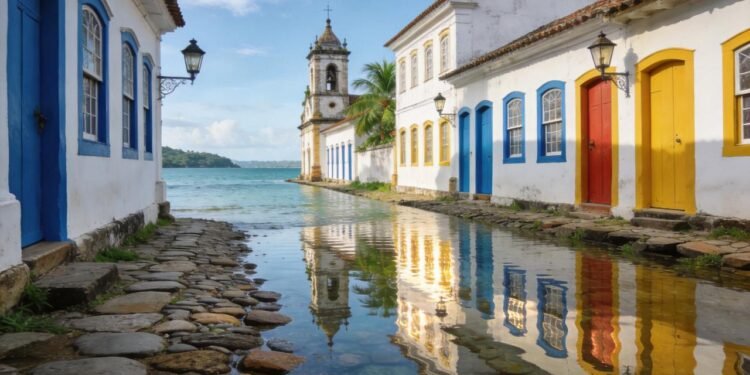 Uma cidade encantadora onde o mar invade as ruas de propositalmente para limpar tudo conquista turistas com seu patrimônio histórico no Brasil