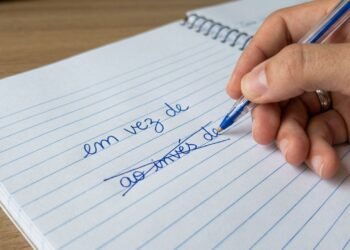 usar em vez de
