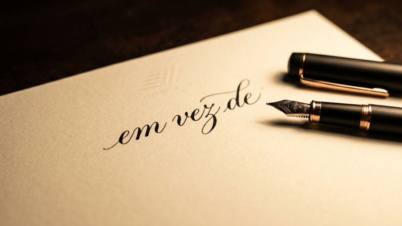 usar em vez de
