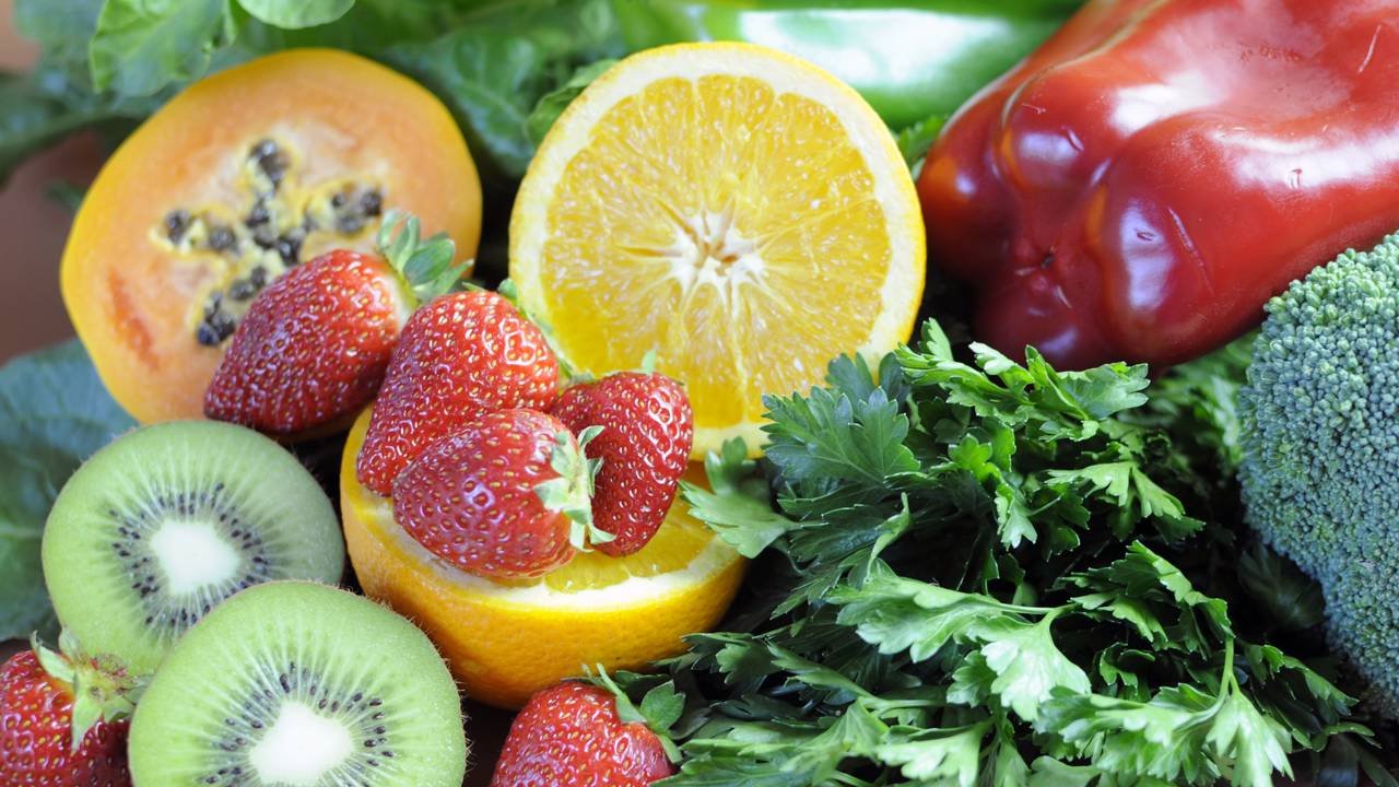Frutas com vitamina C