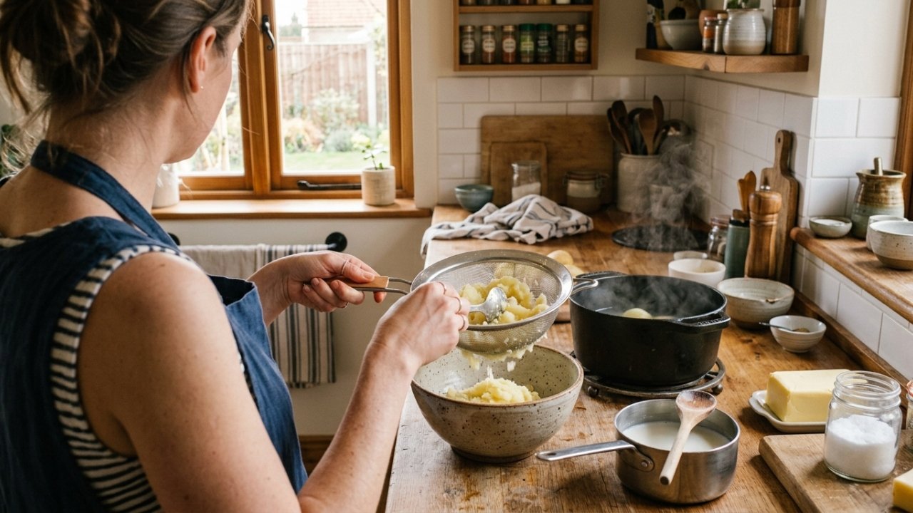 Chefs concordam: o purê de batata mais cremoso não exige mais manteiga, mas uma técnica diferente de amassar