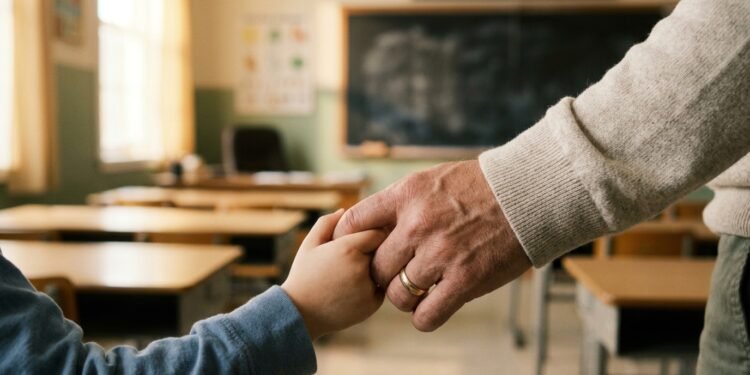 O laço entre professora e aluno começou na escola e terminou em adoção. (Imagem: Ilustrativa IA)