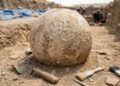 Esfera grega de 2.100 anos encontrada em Israel e parece ter uma mensagem de provocação gravada