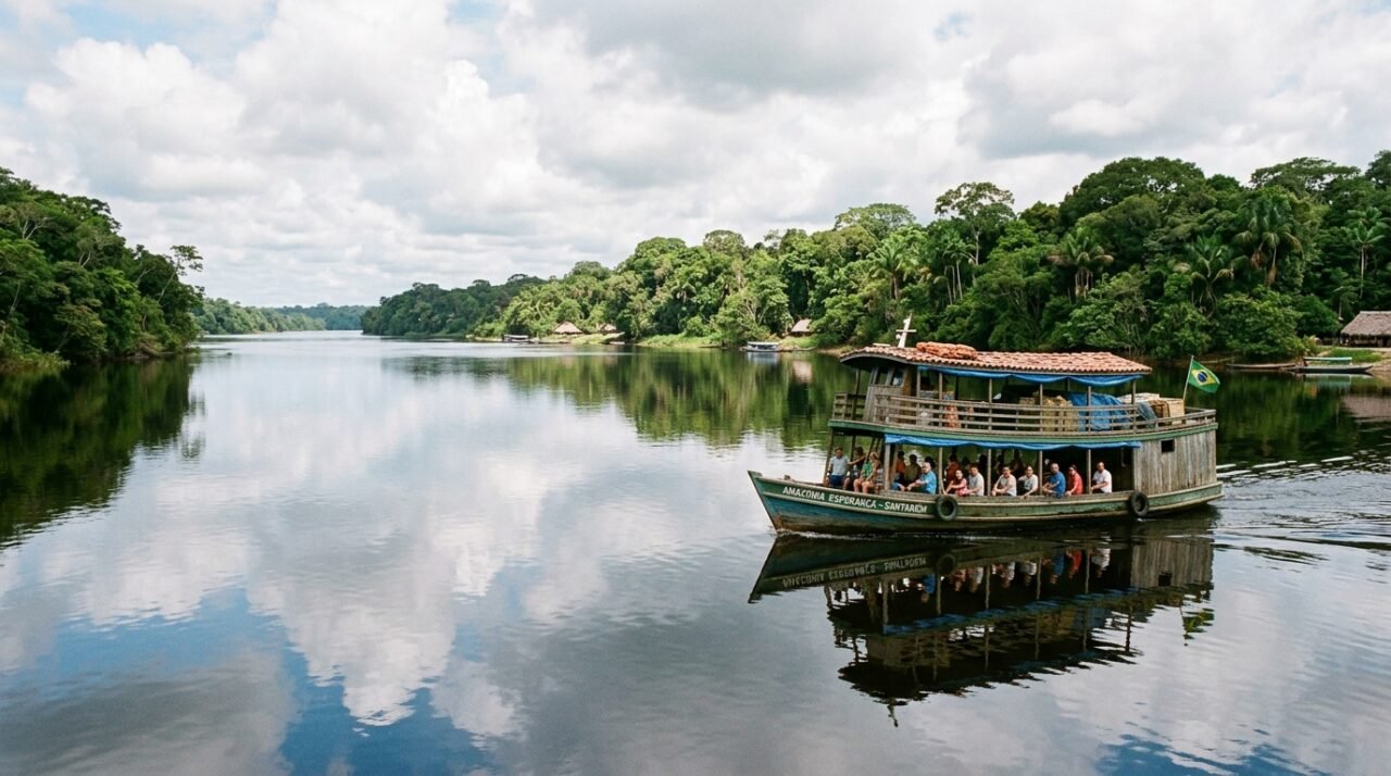 A praia amazônica de água doce, cercada por floresta densa e sem sinal de internet que virou destaque entre viajantes internacionais